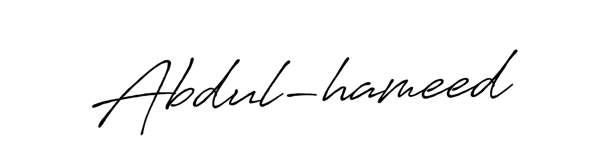 It looks lik you need a new signature style for name Abdul-hameed. Design unique handwritten (Antro_Vectra_Bolder) signature with our free signature maker in just a few clicks. Abdul-hameed signature style 7 images and pictures png
