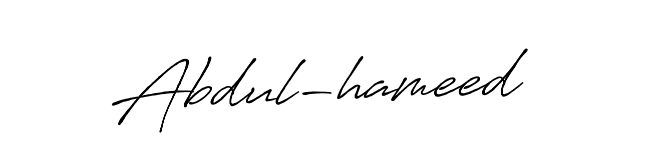 Abdul-hameed  stylish signature style. Best Handwritten Sign (Antro_Vectra_Bolder) for my name. Handwritten Signature Collection Ideas for my name Abdul-hameed . Abdul-hameed  signature style 7 images and pictures png