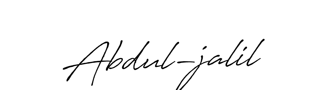 Use a signature maker to create a handwritten signature online. With this signature software, you can design (Antro_Vectra_Bolder) your own signature for name Abdul-jalil. Abdul-jalil signature style 7 images and pictures png