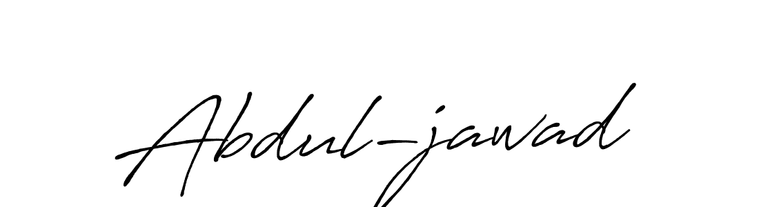 Make a beautiful signature design for name Abdul-jawad. With this signature (Antro_Vectra_Bolder) style, you can create a handwritten signature for free. Abdul-jawad signature style 7 images and pictures png