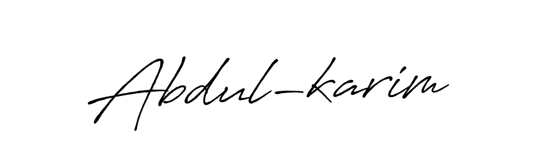 It looks lik you need a new signature style for name Abdul-karim. Design unique handwritten (Antro_Vectra_Bolder) signature with our free signature maker in just a few clicks. Abdul-karim signature style 7 images and pictures png