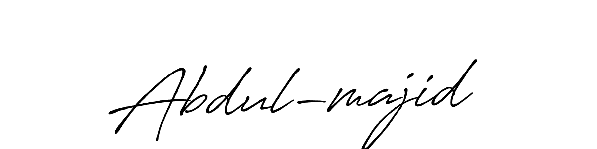 Create a beautiful signature design for name Abdul-majid . With this signature (Antro_Vectra_Bolder) fonts, you can make a handwritten signature for free. Abdul-majid  signature style 7 images and pictures png