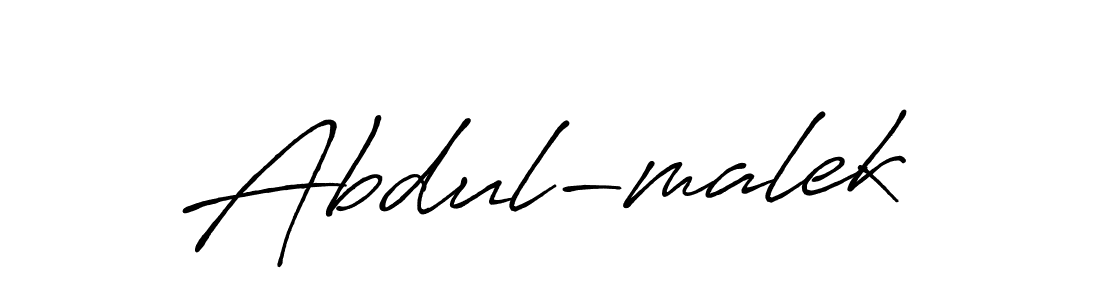 Design your own signature with our free online signature maker. With this signature software, you can create a handwritten (Antro_Vectra_Bolder) signature for name Abdul-malek. Abdul-malek signature style 7 images and pictures png