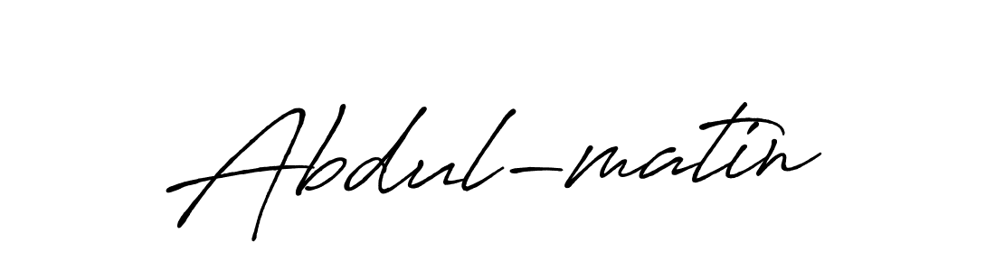 Use a signature maker to create a handwritten signature online. With this signature software, you can design (Antro_Vectra_Bolder) your own signature for name Abdul-matin. Abdul-matin signature style 7 images and pictures png