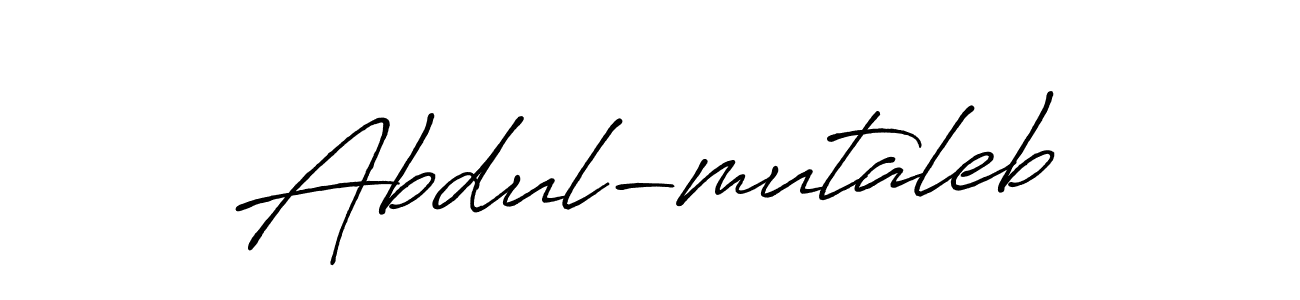 Use a signature maker to create a handwritten signature online. With this signature software, you can design (Antro_Vectra_Bolder) your own signature for name Abdul-mutaleb. Abdul-mutaleb signature style 7 images and pictures png