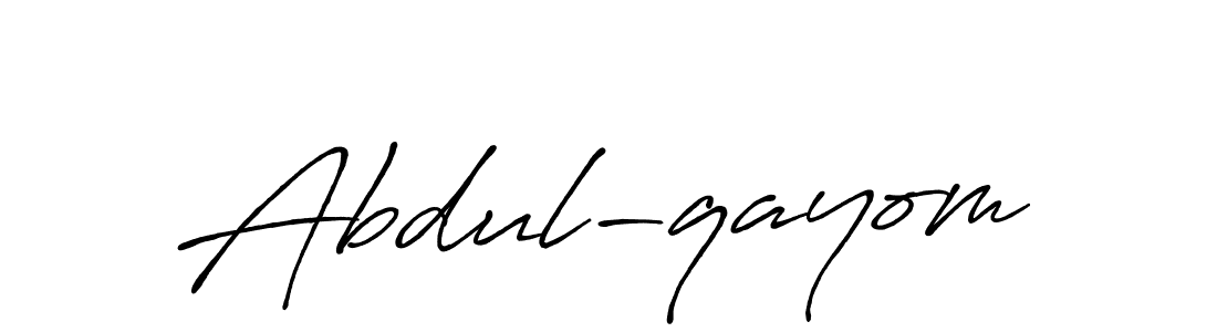 How to make Abdul-qayom signature? Antro_Vectra_Bolder is a professional autograph style. Create handwritten signature for Abdul-qayom name. Abdul-qayom signature style 7 images and pictures png