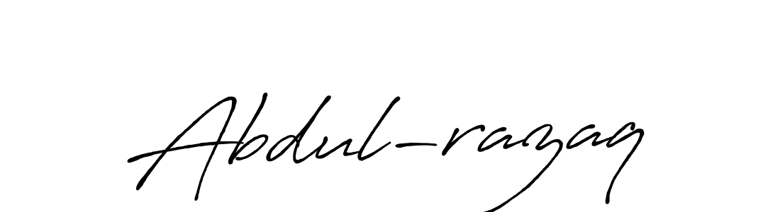 How to make Abdul-razaq signature? Antro_Vectra_Bolder is a professional autograph style. Create handwritten signature for Abdul-razaq name. Abdul-razaq signature style 7 images and pictures png