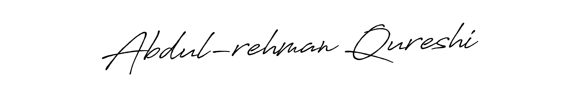 Design your own signature with our free online signature maker. With this signature software, you can create a handwritten (Antro_Vectra_Bolder) signature for name Abdul-rehman Qureshi. Abdul-rehman Qureshi signature style 7 images and pictures png