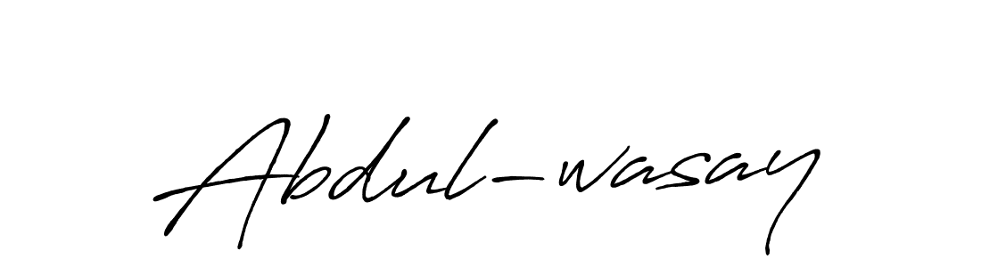 Create a beautiful signature design for name Abdul-wasay. With this signature (Antro_Vectra_Bolder) fonts, you can make a handwritten signature for free. Abdul-wasay signature style 7 images and pictures png