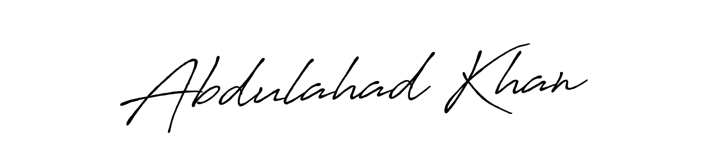 Design your own signature with our free online signature maker. With this signature software, you can create a handwritten (Antro_Vectra_Bolder) signature for name Abdulahad Khan. Abdulahad Khan signature style 7 images and pictures png