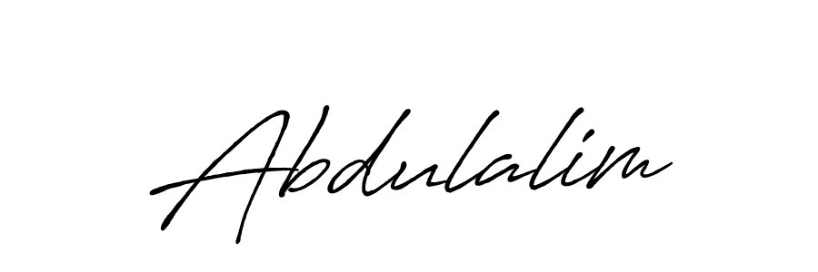 Create a beautiful signature design for name Abdulalim. With this signature (Antro_Vectra_Bolder) fonts, you can make a handwritten signature for free. Abdulalim signature style 7 images and pictures png