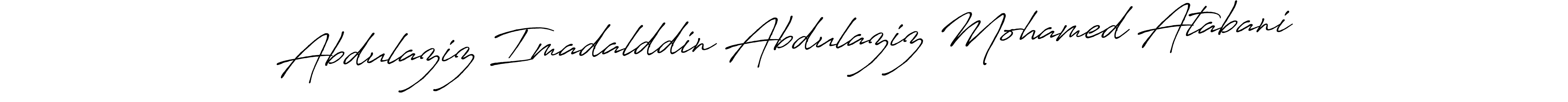 Antro_Vectra_Bolder is a professional signature style that is perfect for those who want to add a touch of class to their signature. It is also a great choice for those who want to make their signature more unique. Get Abdulaziz Imadalddin Abdulaziz Mohamed Atabani name to fancy signature for free. Abdulaziz Imadalddin Abdulaziz Mohamed Atabani signature style 7 images and pictures png