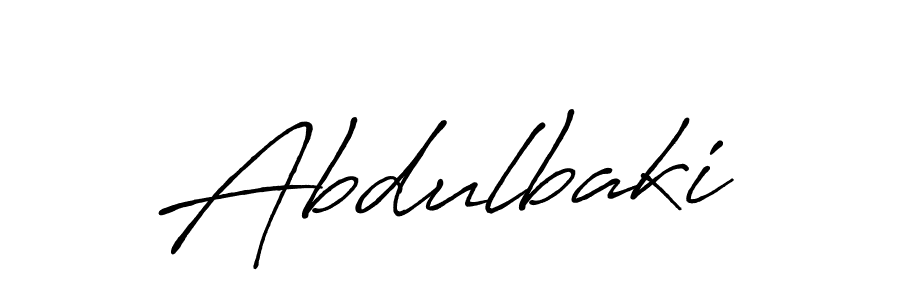 How to make Abdulbaki name signature. Use Antro_Vectra_Bolder style for creating short signs online. This is the latest handwritten sign. Abdulbaki signature style 7 images and pictures png