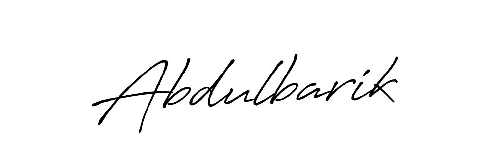 Use a signature maker to create a handwritten signature online. With this signature software, you can design (Antro_Vectra_Bolder) your own signature for name Abdulbarik. Abdulbarik signature style 7 images and pictures png
