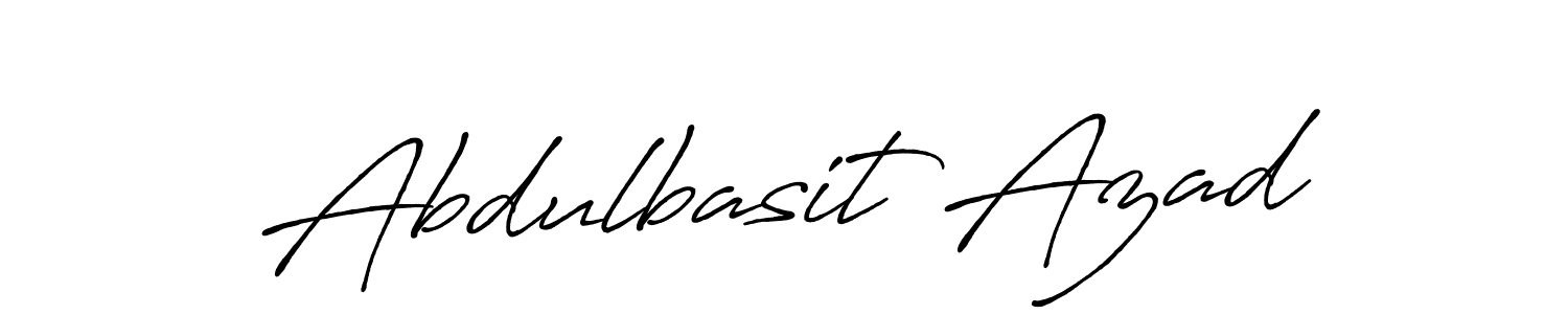 Make a beautiful signature design for name Abdulbasit Azad. With this signature (Antro_Vectra_Bolder) style, you can create a handwritten signature for free. Abdulbasit Azad signature style 7 images and pictures png