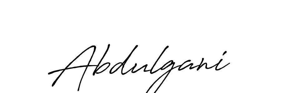 How to make Abdulgani name signature. Use Antro_Vectra_Bolder style for creating short signs online. This is the latest handwritten sign. Abdulgani signature style 7 images and pictures png