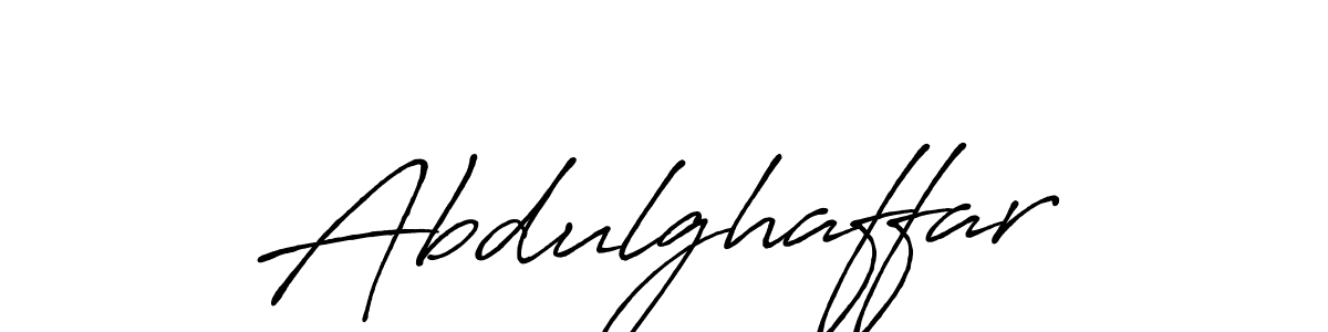 Design your own signature with our free online signature maker. With this signature software, you can create a handwritten (Antro_Vectra_Bolder) signature for name Abdulghaffar. Abdulghaffar signature style 7 images and pictures png
