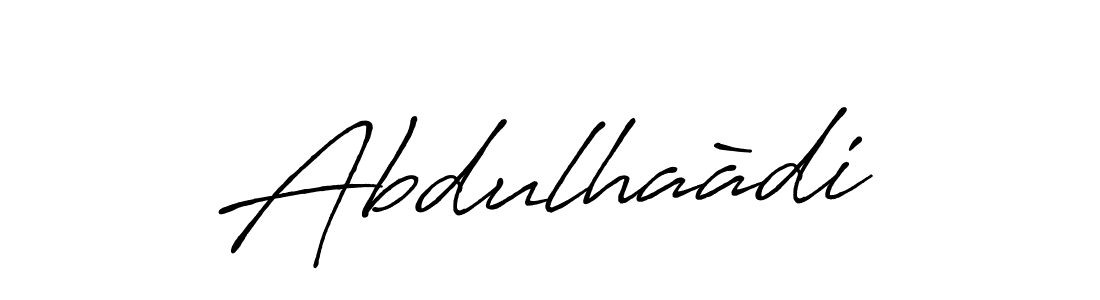 if you are searching for the best signature style for your name Abdulhaàdi. so please give up your signature search. here we have designed multiple signature styles  using Antro_Vectra_Bolder. Abdulhaàdi signature style 7 images and pictures png