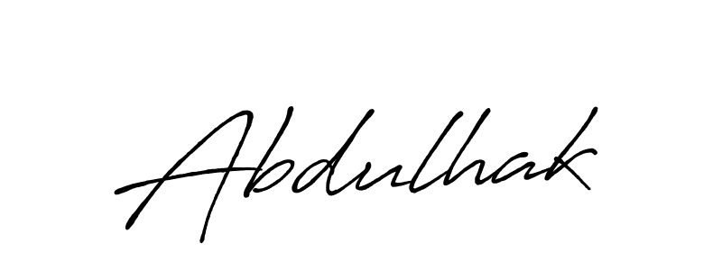 Design your own signature with our free online signature maker. With this signature software, you can create a handwritten (Antro_Vectra_Bolder) signature for name Abdulhak. Abdulhak signature style 7 images and pictures png