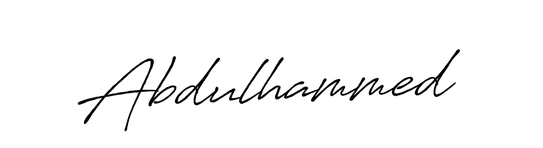 How to make Abdulhammed name signature. Use Antro_Vectra_Bolder style for creating short signs online. This is the latest handwritten sign. Abdulhammed signature style 7 images and pictures png