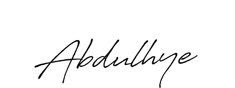 Also we have Abdulhye name is the best signature style. Create professional handwritten signature collection using Antro_Vectra_Bolder autograph style. Abdulhye signature style 7 images and pictures png
