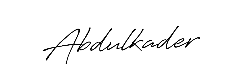 How to make Abdulkader name signature. Use Antro_Vectra_Bolder style for creating short signs online. This is the latest handwritten sign. Abdulkader signature style 7 images and pictures png