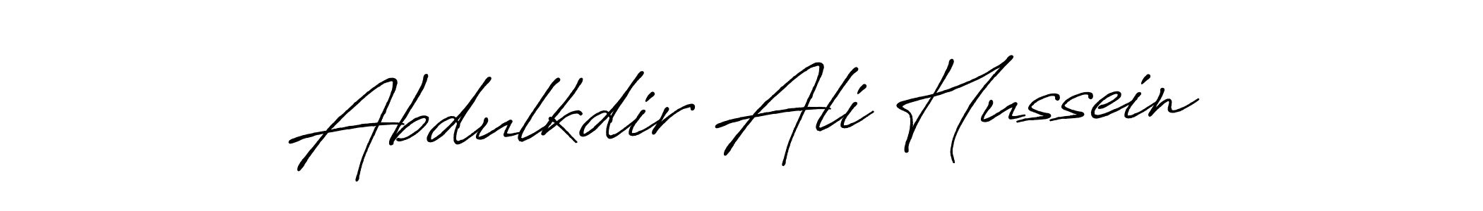 The best way (Antro_Vectra_Bolder) to make a short signature is to pick only two or three words in your name. The name Abdulkdir Ali Hussein include a total of six letters. For converting this name. Abdulkdir Ali Hussein signature style 7 images and pictures png