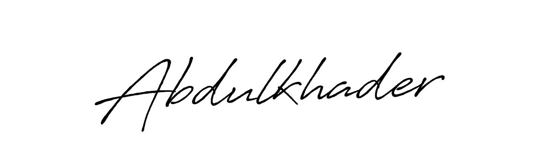 Use a signature maker to create a handwritten signature online. With this signature software, you can design (Antro_Vectra_Bolder) your own signature for name Abdulkhader. Abdulkhader signature style 7 images and pictures png