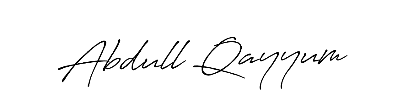 How to make Abdull Qayyum name signature. Use Antro_Vectra_Bolder style for creating short signs online. This is the latest handwritten sign. Abdull Qayyum signature style 7 images and pictures png