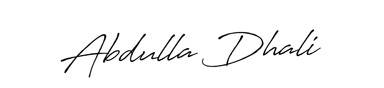 Also we have Abdulla Dhali name is the best signature style. Create professional handwritten signature collection using Antro_Vectra_Bolder autograph style. Abdulla Dhali signature style 7 images and pictures png