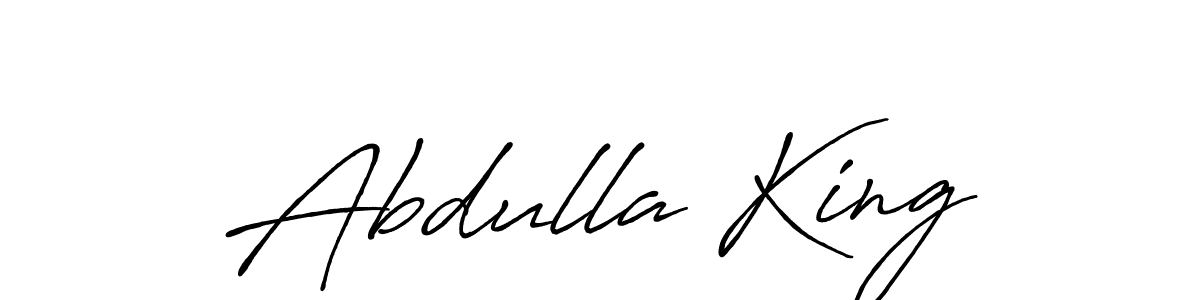 How to make Abdulla King signature? Antro_Vectra_Bolder is a professional autograph style. Create handwritten signature for Abdulla King name. Abdulla King signature style 7 images and pictures png