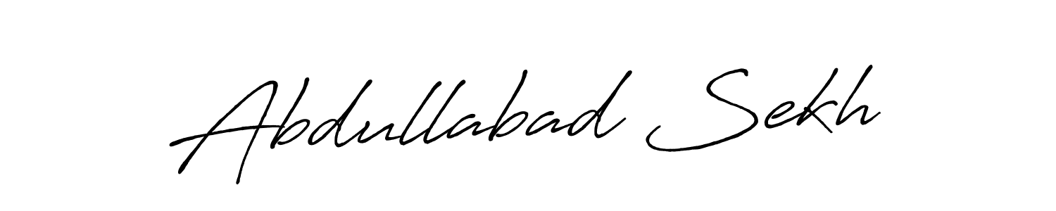 How to make Abdullabad Sekh signature? Antro_Vectra_Bolder is a professional autograph style. Create handwritten signature for Abdullabad Sekh name. Abdullabad Sekh signature style 7 images and pictures png