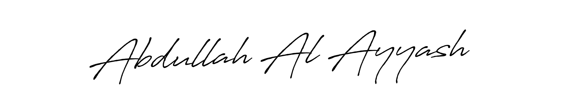 Create a beautiful signature design for name Abdullah Al Ayyash. With this signature (Antro_Vectra_Bolder) fonts, you can make a handwritten signature for free. Abdullah Al Ayyash signature style 7 images and pictures png
