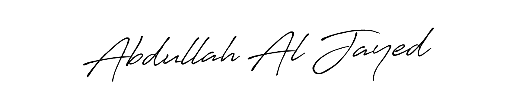 Make a beautiful signature design for name Abdullah Al Jayed. With this signature (Antro_Vectra_Bolder) style, you can create a handwritten signature for free. Abdullah Al Jayed signature style 7 images and pictures png
