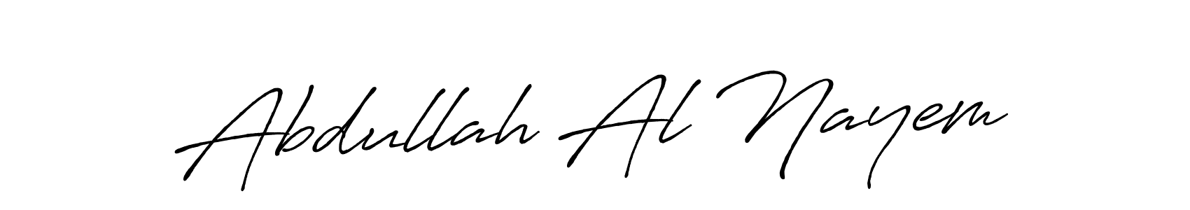 Design your own signature with our free online signature maker. With this signature software, you can create a handwritten (Antro_Vectra_Bolder) signature for name Abdullah Al Nayem. Abdullah Al Nayem signature style 7 images and pictures png