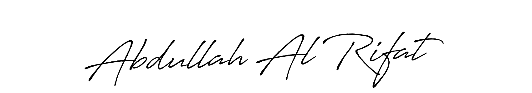 How to make Abdullah Al Rifat name signature. Use Antro_Vectra_Bolder style for creating short signs online. This is the latest handwritten sign. Abdullah Al Rifat signature style 7 images and pictures png