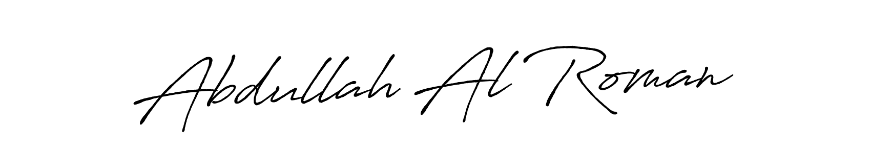 Abdullah Al Roman stylish signature style. Best Handwritten Sign (Antro_Vectra_Bolder) for my name. Handwritten Signature Collection Ideas for my name Abdullah Al Roman. Abdullah Al Roman signature style 7 images and pictures png