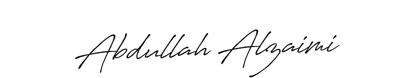 Make a beautiful signature design for name Abdullah Alzaimi. With this signature (Antro_Vectra_Bolder) style, you can create a handwritten signature for free. Abdullah Alzaimi signature style 7 images and pictures png