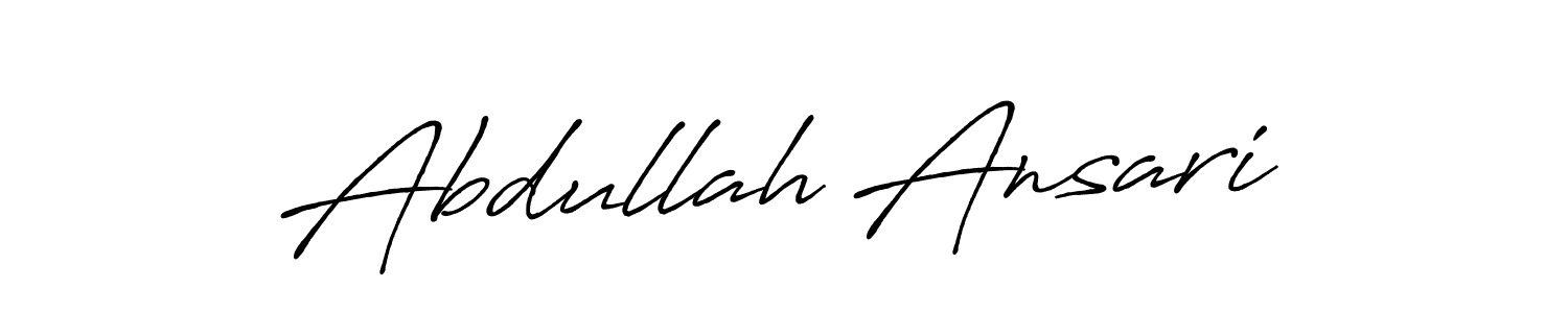 Antro_Vectra_Bolder is a professional signature style that is perfect for those who want to add a touch of class to their signature. It is also a great choice for those who want to make their signature more unique. Get Abdullah Ansari name to fancy signature for free. Abdullah Ansari signature style 7 images and pictures png