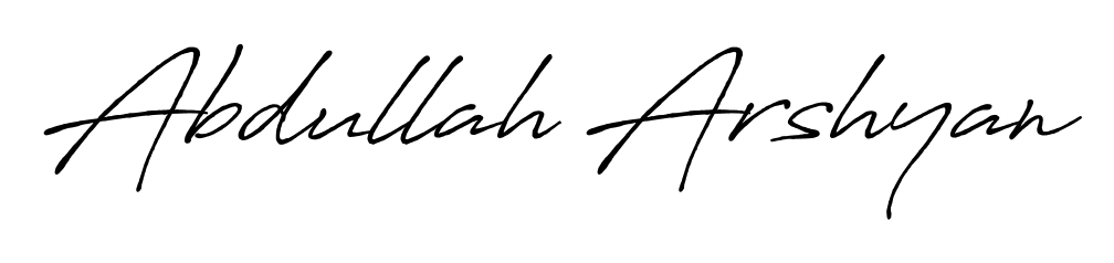 Practice writing Abdullah Arshyan with the flow of Antro_Vectra_Bolder lettering. A fantastic source of inspiration for developing your personal signature style. Abdullah Arshyan signature style 7 images and pictures png