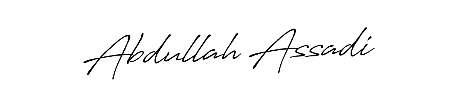 Antro_Vectra_Bolder is a professional signature style that is perfect for those who want to add a touch of class to their signature. It is also a great choice for those who want to make their signature more unique. Get Abdullah Assadi name to fancy signature for free. Abdullah Assadi signature style 7 images and pictures png