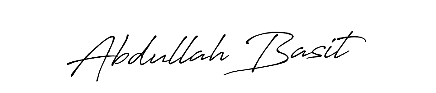 Design your own signature with our free online signature maker. With this signature software, you can create a handwritten (Antro_Vectra_Bolder) signature for name Abdullah Basit. Abdullah Basit signature style 7 images and pictures png