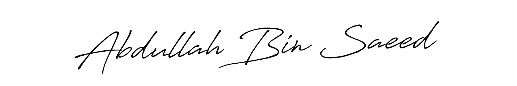 The best way (Antro_Vectra_Bolder) to make a short signature is to pick only two or three words in your name. The name Abdullah Bin Saeed include a total of six letters. For converting this name. Abdullah Bin Saeed signature style 7 images and pictures png