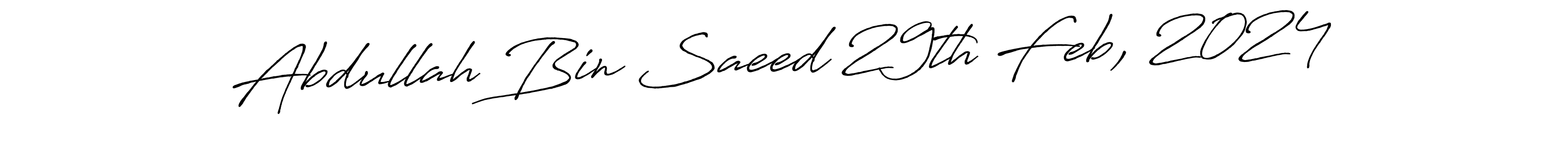 This is the best signature style for the Abdullah Bin Saeed 29th Feb, 2024 name. Also you like these signature font (Antro_Vectra_Bolder). Mix name signature. Abdullah Bin Saeed 29th Feb, 2024 signature style 7 images and pictures png