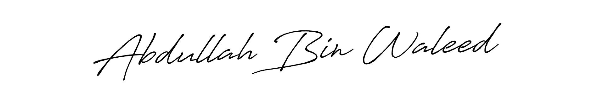 Antro_Vectra_Bolder is a professional signature style that is perfect for those who want to add a touch of class to their signature. It is also a great choice for those who want to make their signature more unique. Get Abdullah Bin Waleed name to fancy signature for free. Abdullah Bin Waleed signature style 7 images and pictures png