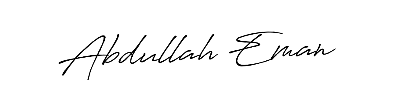 How to make Abdullah Eman signature? Antro_Vectra_Bolder is a professional autograph style. Create handwritten signature for Abdullah Eman name. Abdullah Eman signature style 7 images and pictures png