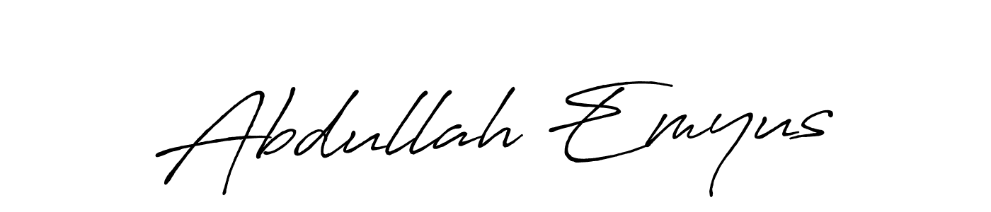 if you are searching for the best signature style for your name Abdullah Emyus. so please give up your signature search. here we have designed multiple signature styles  using Antro_Vectra_Bolder. Abdullah Emyus signature style 7 images and pictures png