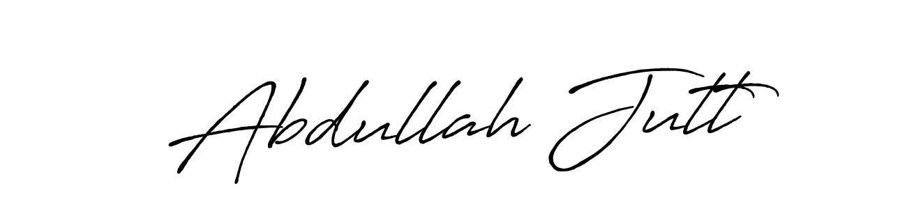 Use a signature maker to create a handwritten signature online. With this signature software, you can design (Antro_Vectra_Bolder) your own signature for name Abdullah Jutt. Abdullah Jutt signature style 7 images and pictures png