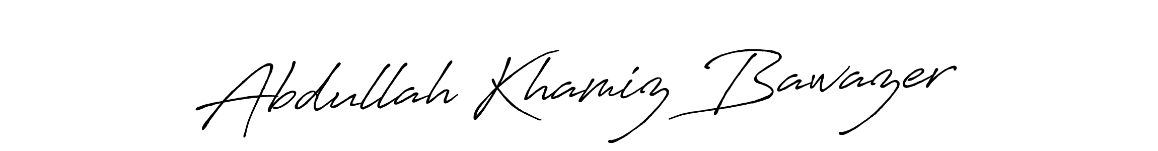 This is the best signature style for the Abdullah Khamiz Bawazer name. Also you like these signature font (Antro_Vectra_Bolder). Mix name signature. Abdullah Khamiz Bawazer signature style 7 images and pictures png