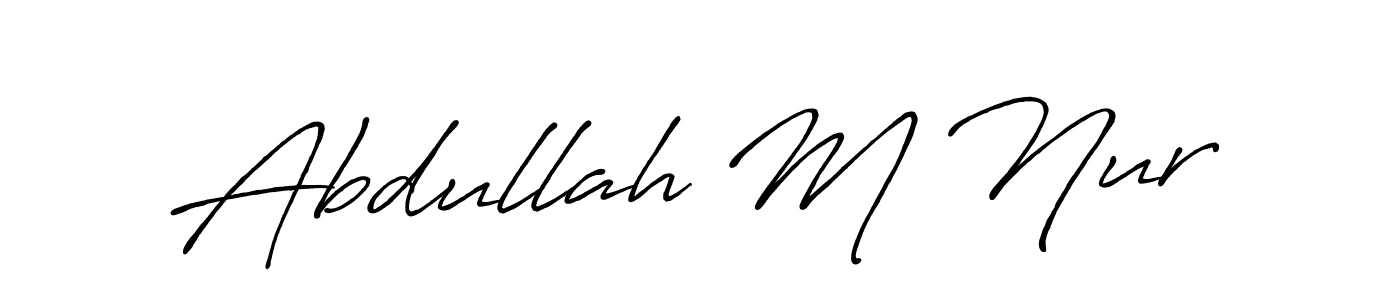 Once you've used our free online signature maker to create your best signature Antro_Vectra_Bolder style, it's time to enjoy all of the benefits that Abdullah M Nur name signing documents. Abdullah M Nur signature style 7 images and pictures png